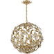 Marselle 6 Light 22 inch Antique Gold Chandelier Ceiling Light