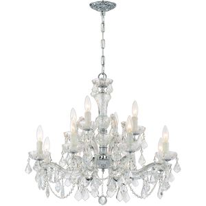 Maria Theresa 12 Light 29 inch Polished Chrome Chandelier Ceiling Light