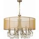 Hampton 8 Light 32 inch Antique Brass Chandelier Ceiling Light