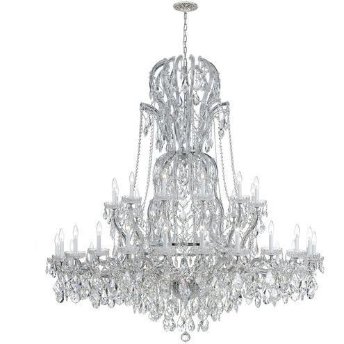 Maria Theresa 37 Light 64 inch Polished Chrome Chandelier Ceiling Light in Clear Spectra