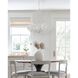 Marselle 6 Light 24 inch Matte White Chandelier Ceiling Light