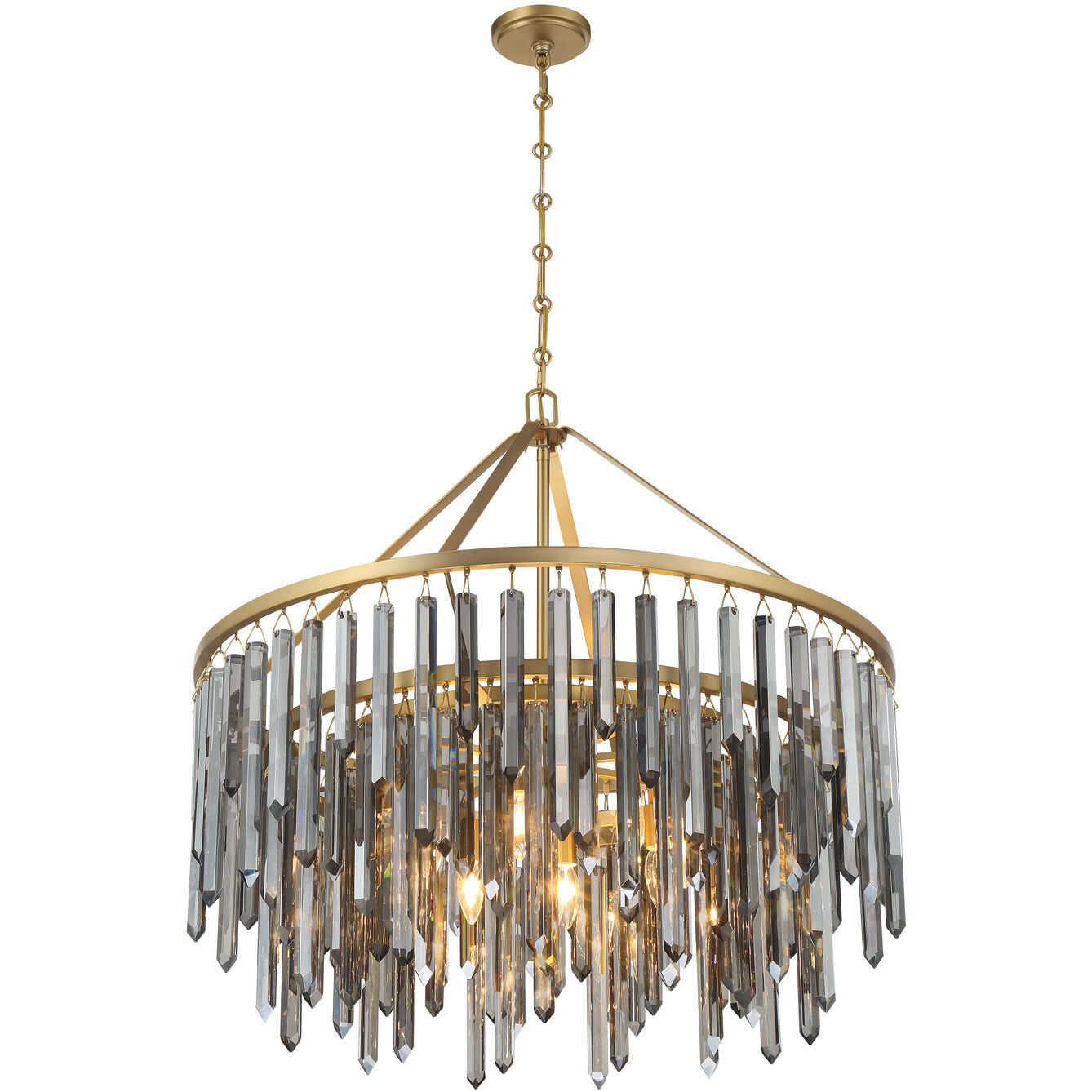 Gemma 9 Light 32 inch Modern Gold Chandelier Ceiling Light