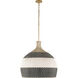 Zanzibar 6 Light 26 inch Soft Gold Pendant Ceiling Light