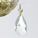 Traditional Crystal Sconce Wall Light in Clear Hand Cut, Polished Brass