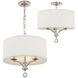 Mirage 3 Light 18 inch Polished Nickel Chandelier Ceiling Light