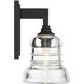 Gregory 1 Light 5.75 inch Matte Black Bath Wall Sconce Wall Light