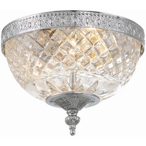 Westbury 2 Light 8 inch Polished Chrome Flush Ceiling Light