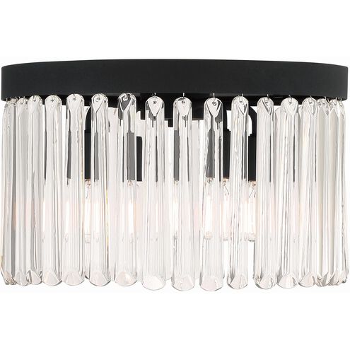 Emory 4 Light 15 inch Black Forged Flush/Semi Flush Ceiling Light