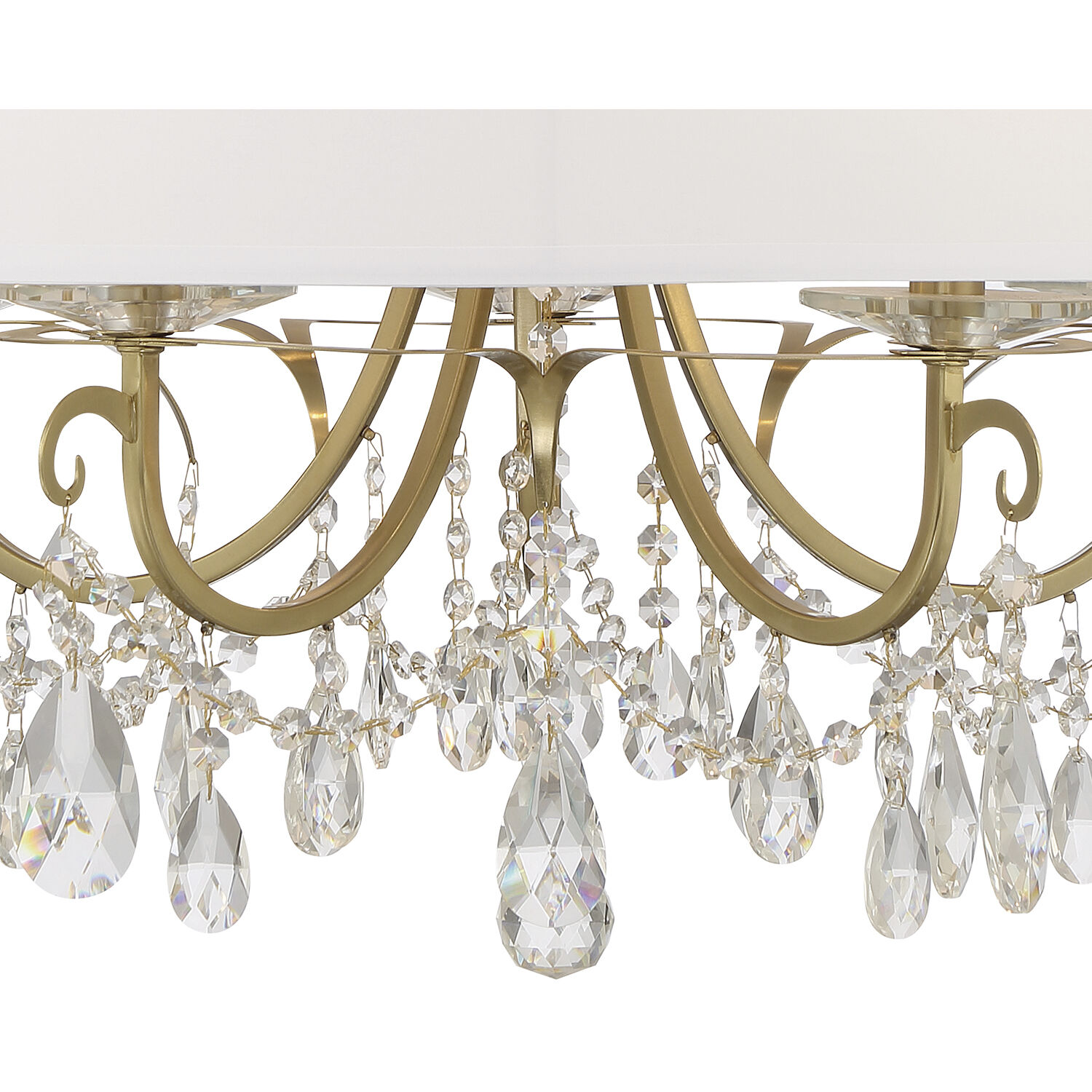 Othello 5 Light 24 inch Vibrant Gold Chandelier Ceiling Light in Clear Hand Cut
