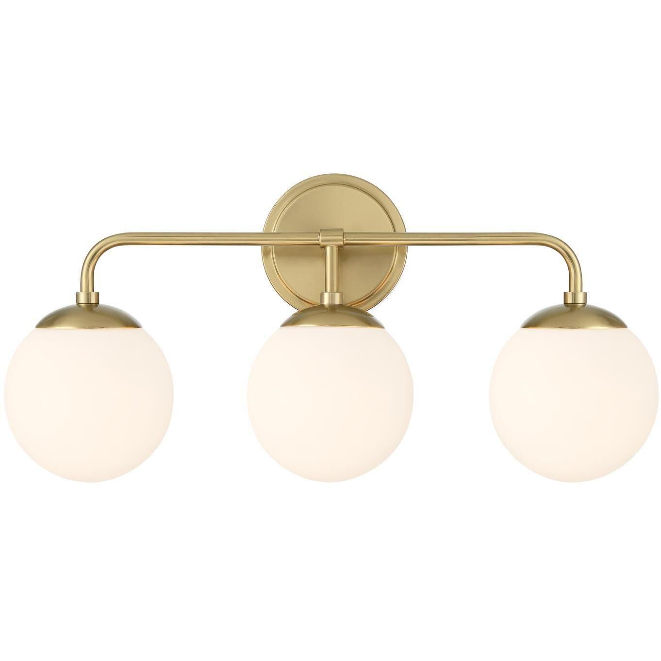 Maverick 3 Light 23 inch Vibrant Gold Bath Vanity Light Wall Light