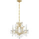 Maria Theresa 4 Light 16.5 inch Gold Mini Chandelier Ceiling Light in Clear Hand Cut