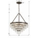 Calypso 6 Light 20 inch Vibrant Bronze Chandelier Ceiling Light