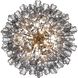Addis 12 Light 26.75 inch Polished Chrome Chandelier Ceiling Light in Tronchi Glass Smoke