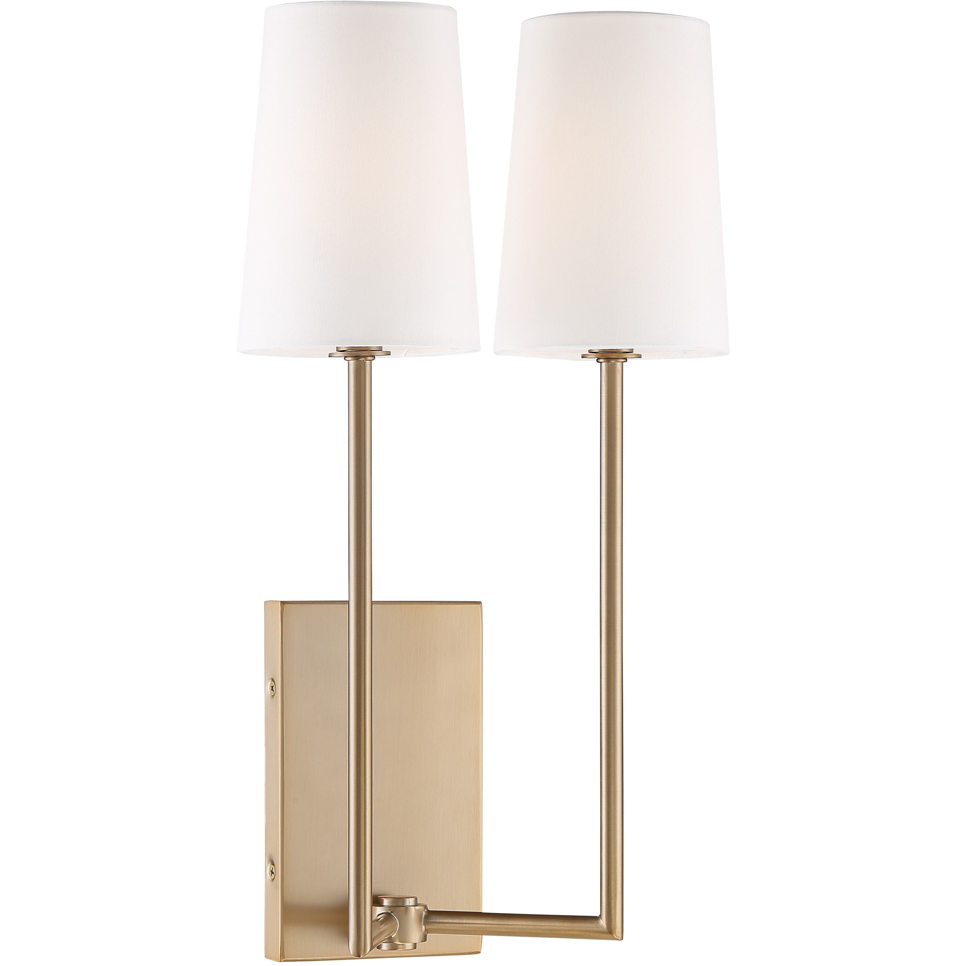 Lena Bath Wall Light in Vibrant Gold