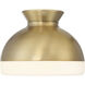 Gidget 1 Light 10.25 inch Vibrant Gold Flush Mount Ceiling Light