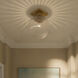 Orly 1 Light 10 inch Aged Brass Semi Flush Ceiling Light
