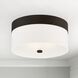Grayson 3 Light 16 inch Dark Bronze Flush Ceiling Light