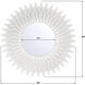 Broche 24 X 24 inch Matte White Mirror