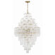 Addis 20 Light 31.5 inch Aged Brass Chandelier Ceiling Light in Clear