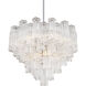 Addis 12 Light 26.75 inch Polished Chrome Chandelier Ceiling Light in Tronchi Glass Clear