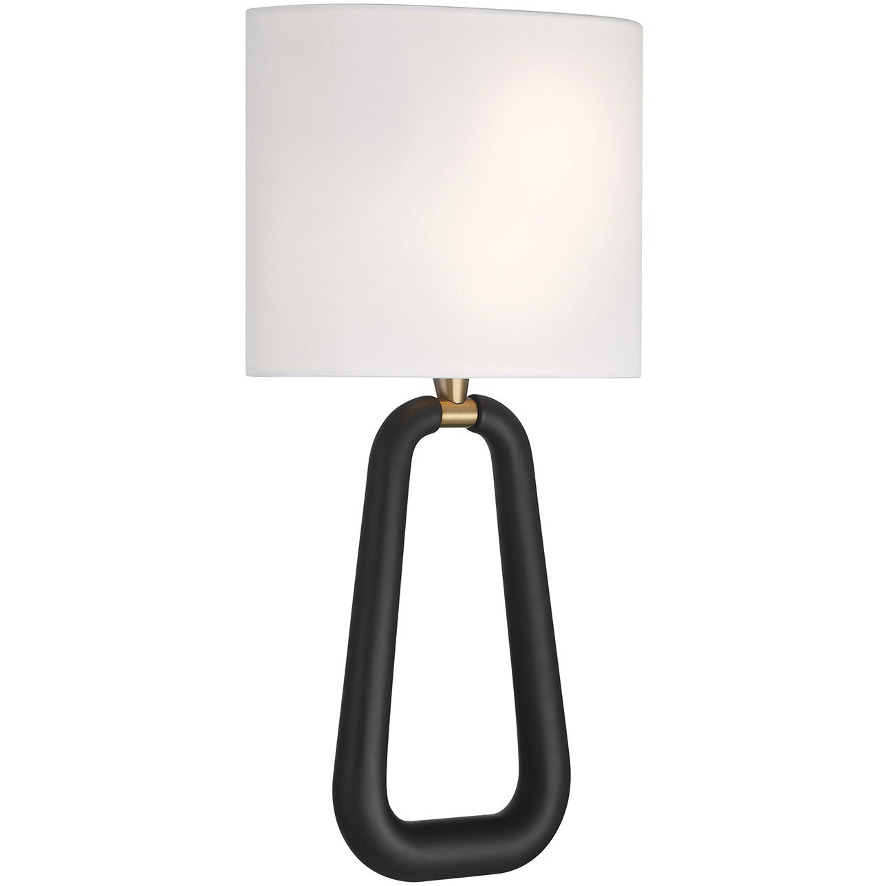 Jori Bath Wall Light in Aged Brass and Matte Black