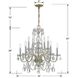 Traditional Crystal 10 Light 26 inch Polished Brass Chandelier Ceiling Light in Clear Hand Cut