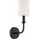 Bailey 1 Light 4.75 inch Matte Black Sconce Wall Light