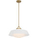 Xander 3 Light 20 inch Vibrant Gold Pendant Ceiling Light