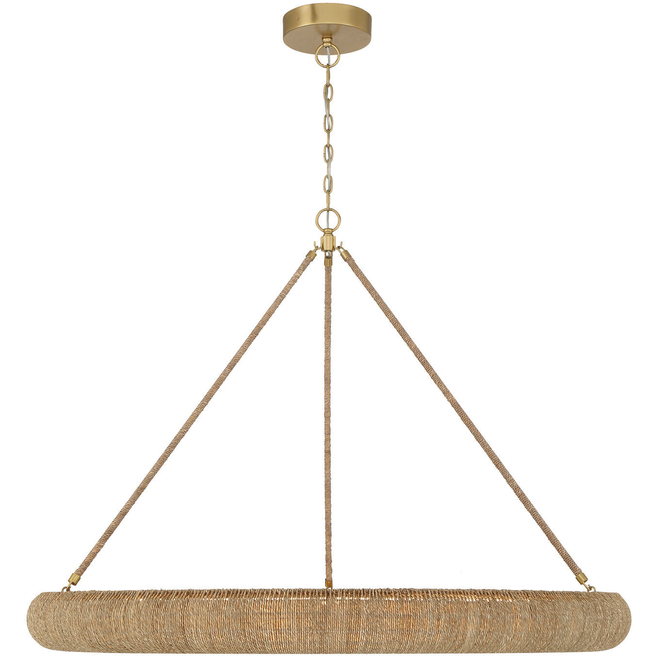 Oakley 1 Light 48 inch Soft Gold Chandelier Ceiling Light