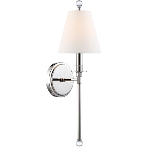Riverdale 1 Light 6 inch Polished Nickel Sconce Wall Light