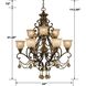 Norwalk 9 Light 34 inch Bronze Umber Chandelier Ceiling Light in Golden Teak Hand Cut