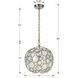 Palla 1 Light 13 inch Antique Silver Mini Chandelier Ceiling Light