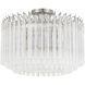 Lofton 5 Light 18 inch Polished Nickel Semi Flush Ceiling Light