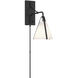 Fulton 18 inch 60.00 watt Black Task Sconce Wall Light
