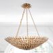 Broche 8 Light 30 inch Antique Gold Chandelier Ceiling Light