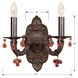Paris Market 2 Light 11 inch Venetian Bronze Sconce Wall Light in Amber