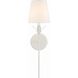 Broche Sconce Wall Light in Matte White