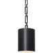 Alston 1 Light 8 inch Matte Black/White Mini Pendant Ceiling Light in Matte Black with White