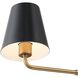 Xavier 2 Light 42 inch Vibrant Gold Linear Chandelier Ceiling Light