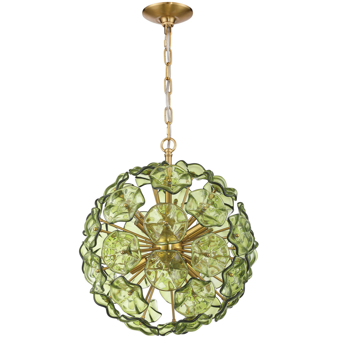 Esme 6 Light 18.25 inch Aged Brass Chandelier Ceiling Light