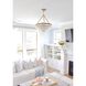 Calypso 6 Light 20 inch Vibrant Gold Chandelier Ceiling Light