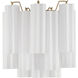 Addis Wall Sconce Wall Light in Tronchi Glass White