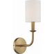 Bailey 1 Light 4.75 inch Aged Brass Sconce Wall Light