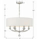 Mirage 6 Light 24 inch Polished Nickel Chandelier Ceiling Light
