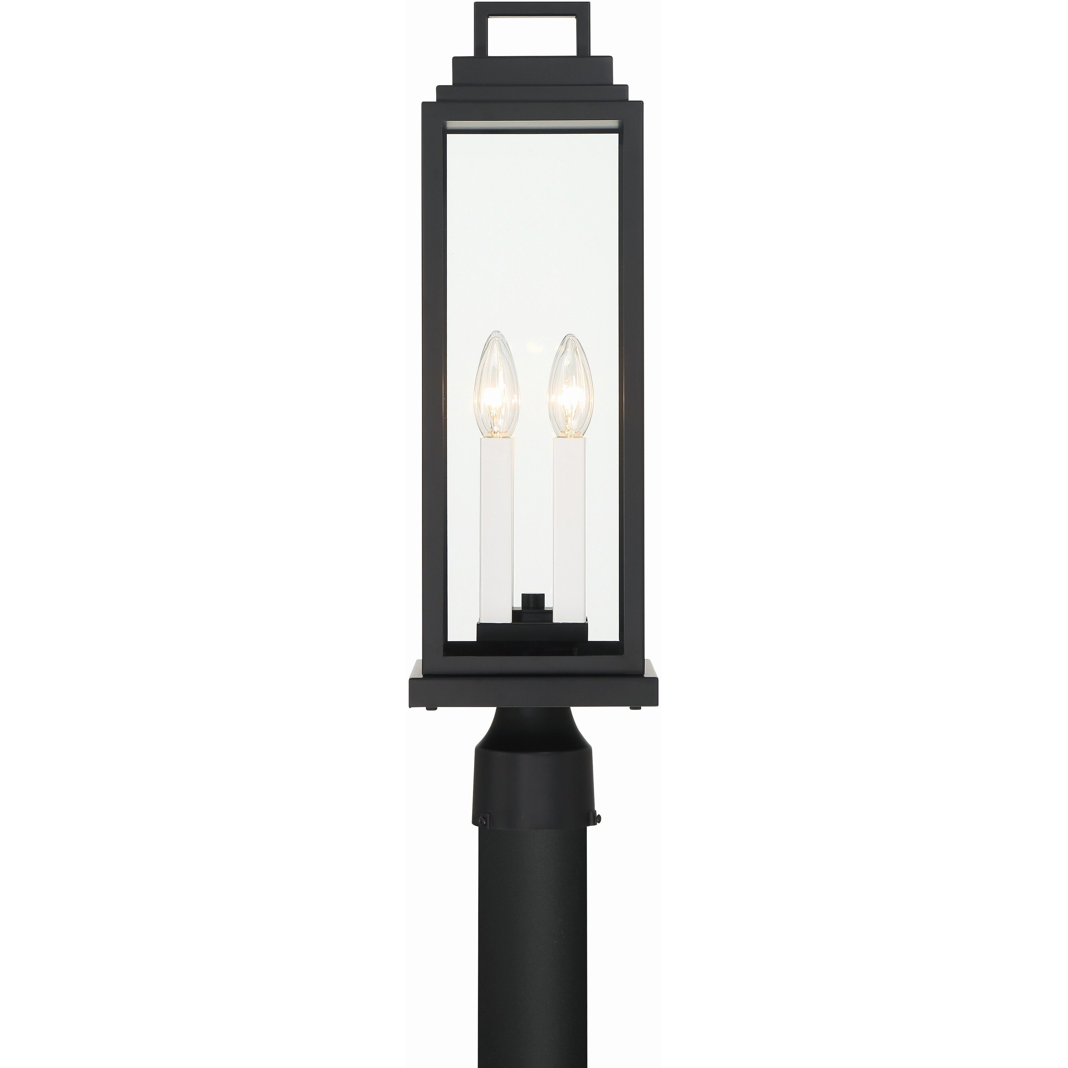 Aspen 4 Light 22 inch Matte Black Outdoor Post