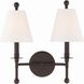 Riverdale Bath Wall Light in Dark Bronze