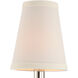 Baxter Sconce Wall Light in Polished Nickel