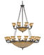 Signature 24 Light 60 inch Antique Silver Chandelier Ceiling Light