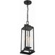 Aspen 4 Light 6.5 inch Matte Black Outdoor Pendant
