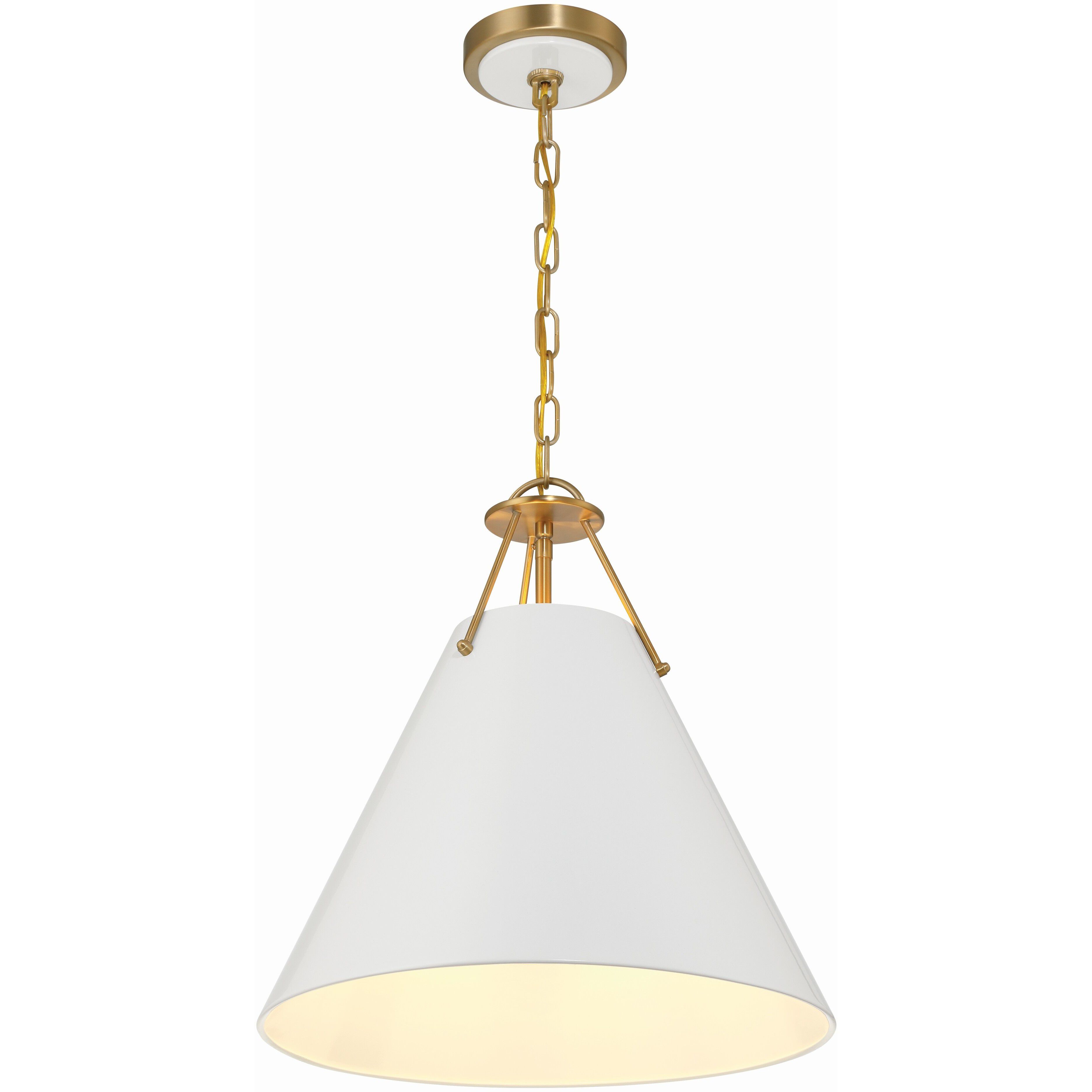 Xavier Pendant Ceiling Light in Vibrant Gold
